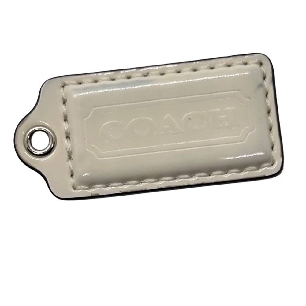 Coach Off White Patent Leather Purse Hangtag - Picture 3 of 8